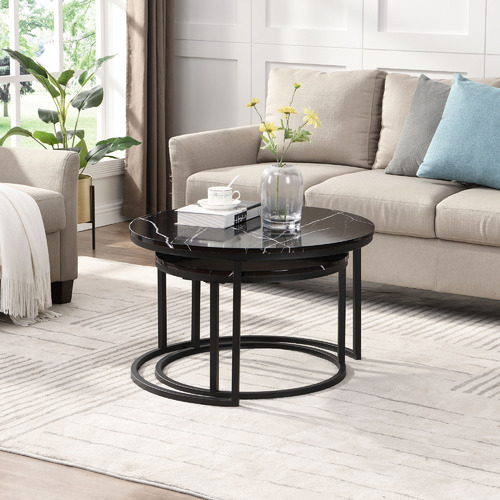 Temple & Webster 2 Piece Aliyah Nesting Coffee Table Set