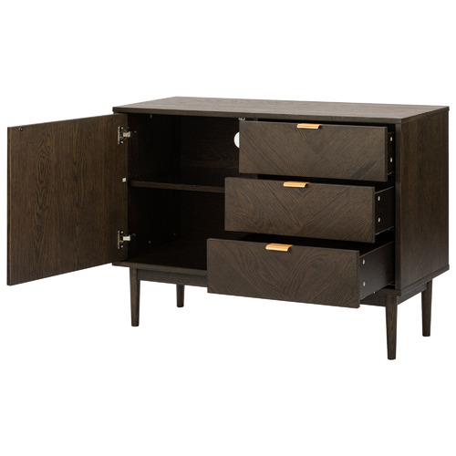Temple & ster Walnut Dion Parquet Sideboard Buffet