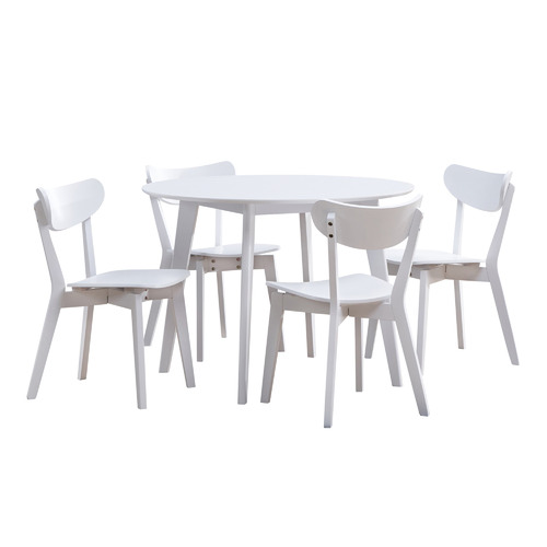 Temple & Webster White Larsen Round Dining Table