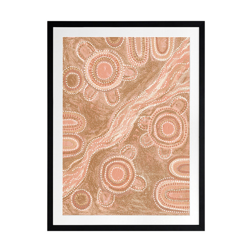 Marrambidya Bila Peach Printed Wall Art