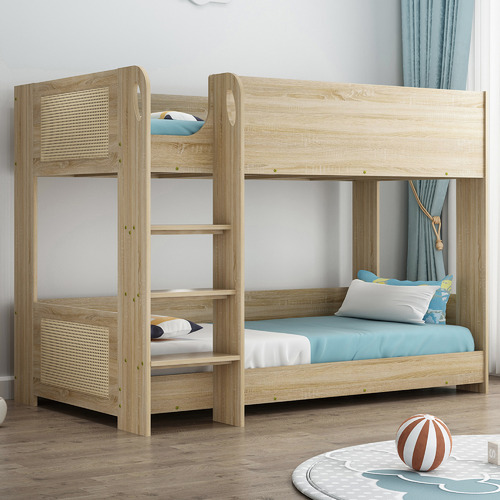 Natural Hamilton Rattan Single Bunk Bed Temple & ster