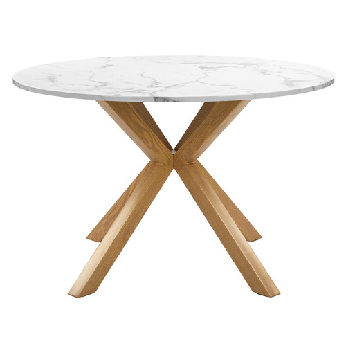 Charlie Faux Marble Dining Table