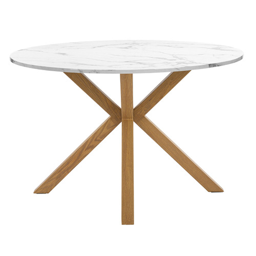 Charlie Faux Marble Dining Table