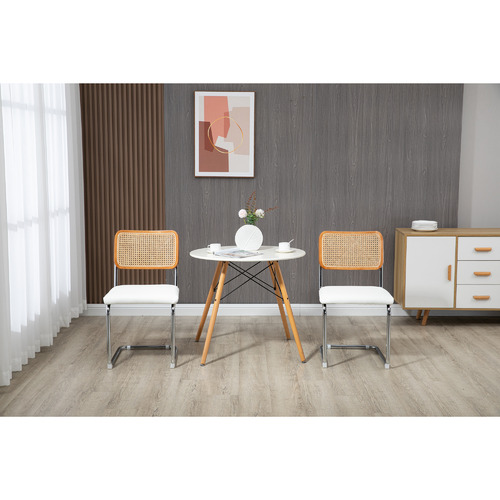 Temple & Webster Marcel Breuer Cesca Replica Cantilever Dining Chairs