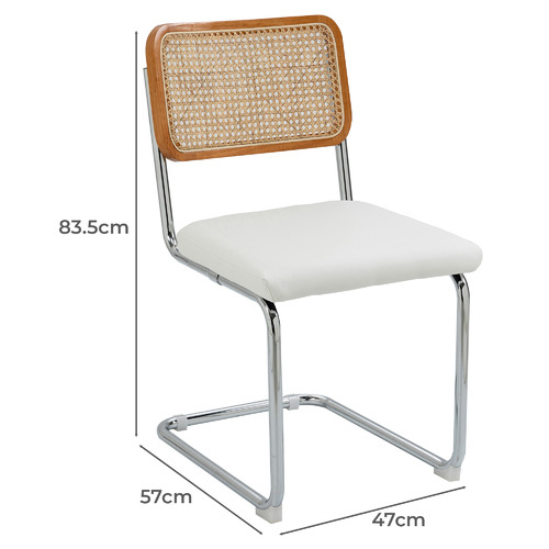 Marcel Breuer Cesca Replica Cantilever Dining Chairs