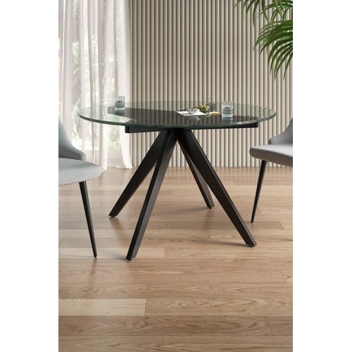 120cm-Black-Anders-Round-Glass-Top-Dining-Table