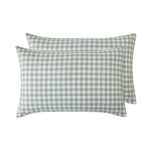 Gingham-Washed-Cotton-Sheet-Set