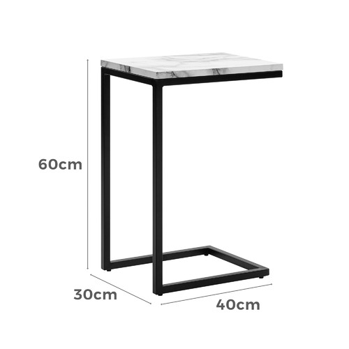Boras Faux Marble Side Table