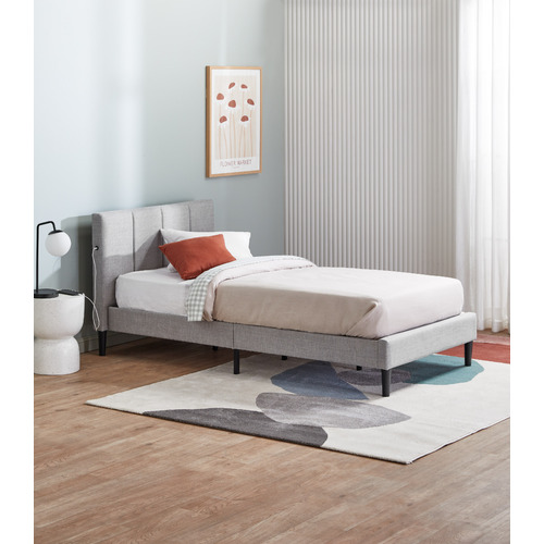 Temple & ster Imogen Upholstered Bed with USB