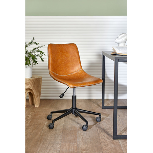 Camel Phoenix Vintage-Style Office Chair