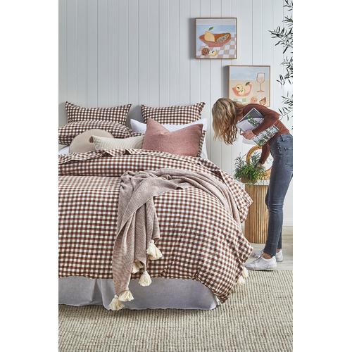 Gingham-Washed-Cotton-Sheet-Set