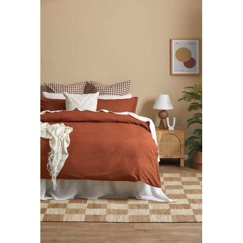 Gingham-Washed-Cotton-European-Pillowcases