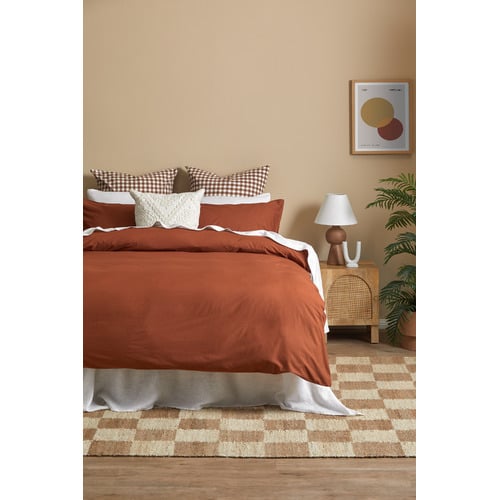 Gingham-Washed-Cotton-European-Pillowcases