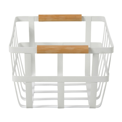 Temple & ster Iron & Bamboo Pantry Storage Baskets