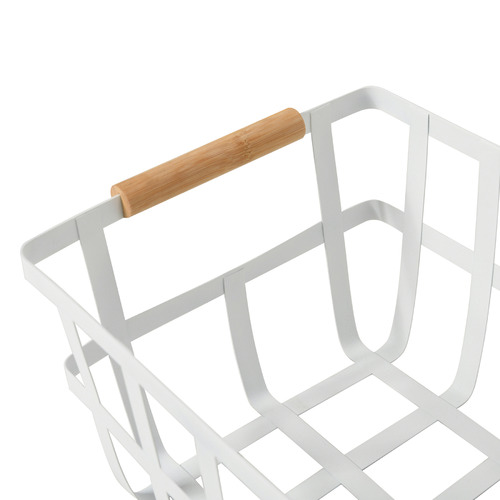 Temple & ster Iron & Bamboo Pantry Storage Baskets