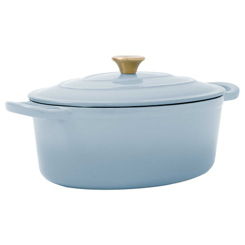 5.5L-Oval-Cast-Iron-Dutch-Oven