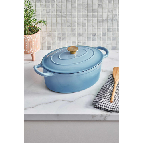 5.5L-Oval-Cast-Iron-Dutch-Oven