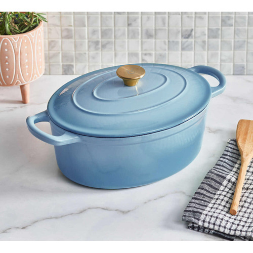 5.5L-Oval-Cast-Iron-Dutch-Oven