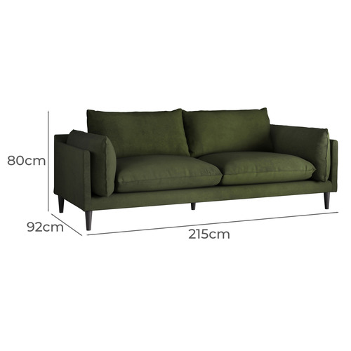 Terry 3 Seater Velvet Sofa