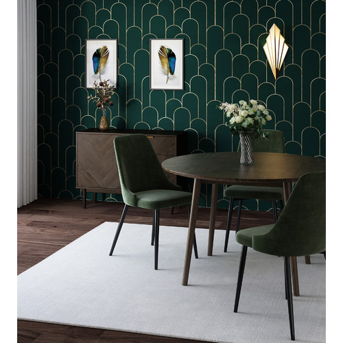 Temple & ster Walnut Dion Parquet Sideboard Buffet