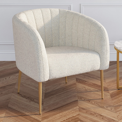 Temple & Webster Mimi Boucle Armchair