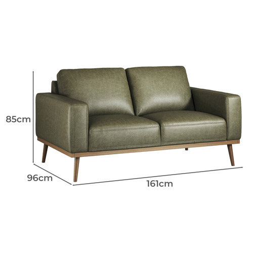 Landis 2 Seater Genuine Leather Sofa