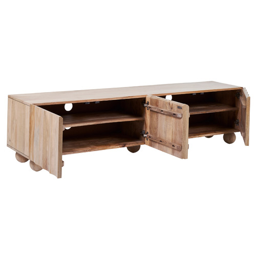 Hendry 3 Door Mango Wood TV Unit