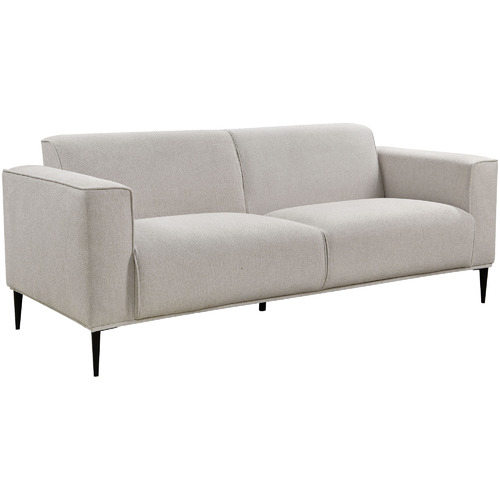 Temple & Webster Natural Rhys 3 Seater Upholstered Sofa