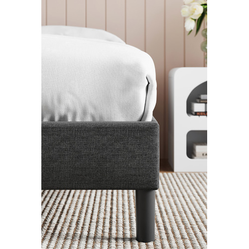Temple & ster Grey Essentials Upholstered Bed Base