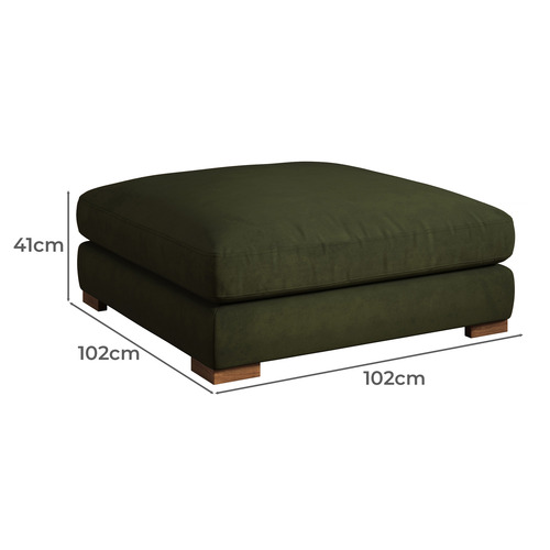 Haven Velvet Ottoman
