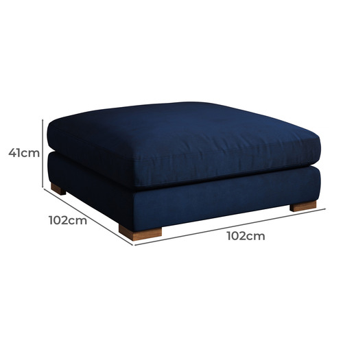 Haven Velvet Ottoman