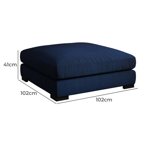 Haven Velvet Ottoman