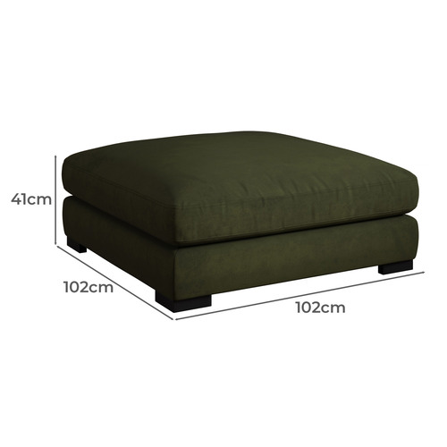 Haven Velvet Ottoman