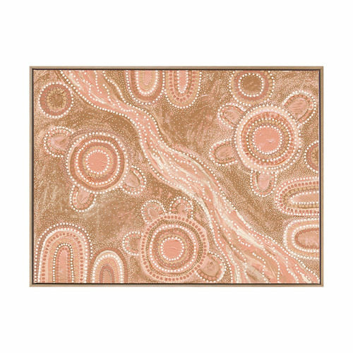 Marrambidya Bila Peach Printed Wall Art