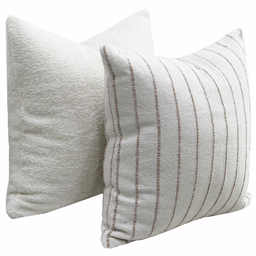 Kamila Cotton-Blend Boucle Cushion