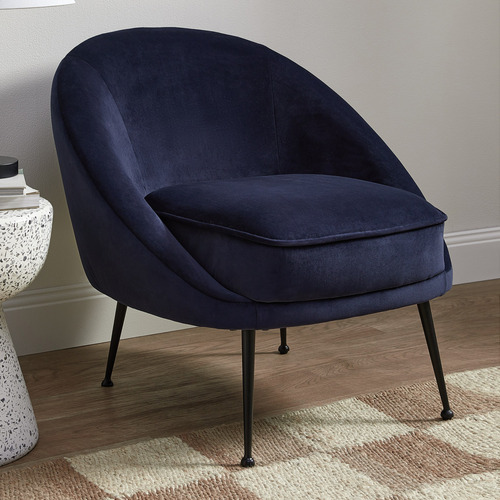 Temple & Webster Macy Velvet Accent Chair