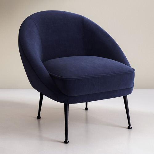 Temple & Webster Macy Velvet Accent Chair