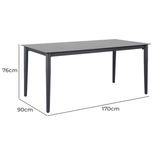 Amalfi Aluminium Outdoor Dining Table