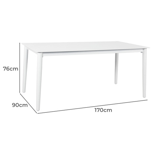 Amalfi Aluminium Outdoor Dining Table