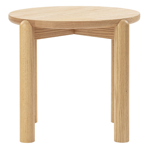 Caterina Oak Wood Side Table