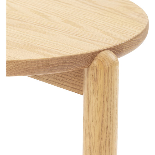 Caterina Oak Wood Side Table