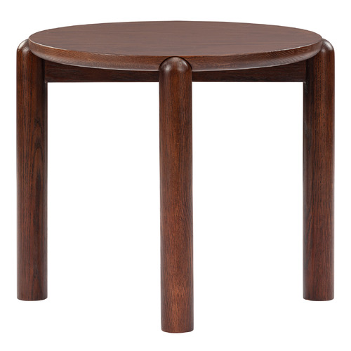 Caterina Oak Wood Side Table