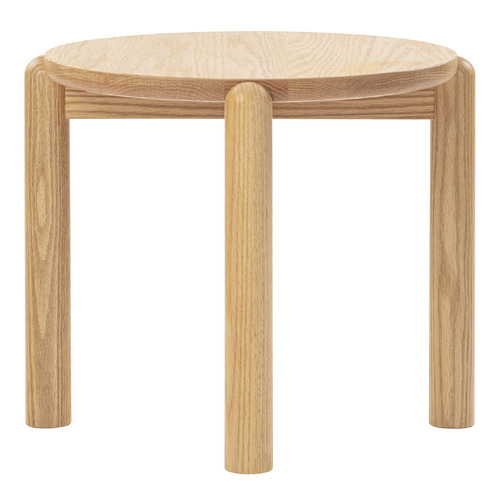 Caterina Oak Wood Side Table