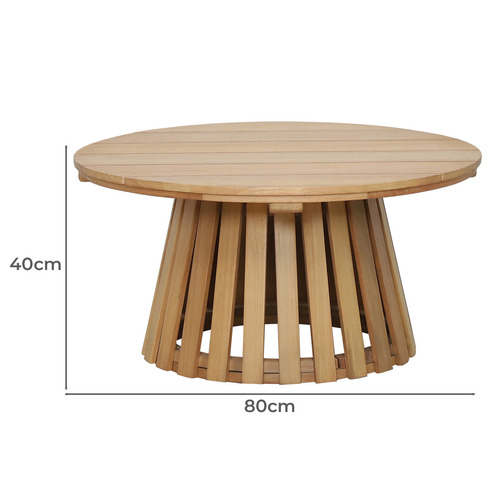 Temple & ster Paros Eucalyptus Wood Outdoor Coffee Table