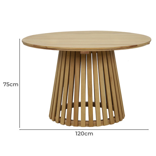 Paros Eucalyptus Wood Outdoor Dining Table