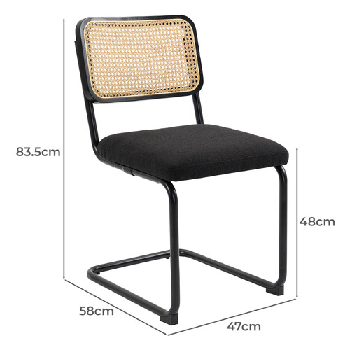 Marcel Breuer Cesca Replica Cantilever Boucle Dining Chairs