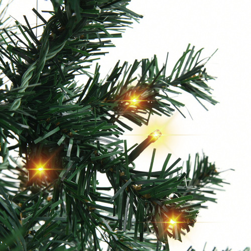 180cm Cottage Green Pre-Lit Christmas Tree