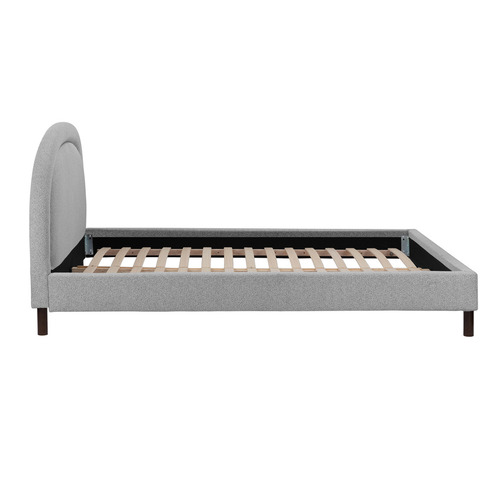 Temple & ster Grey Archie Boucle Queen Bed