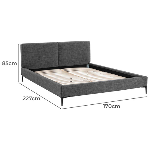 Temple & Webster Caleb Upholstered Queen Bed