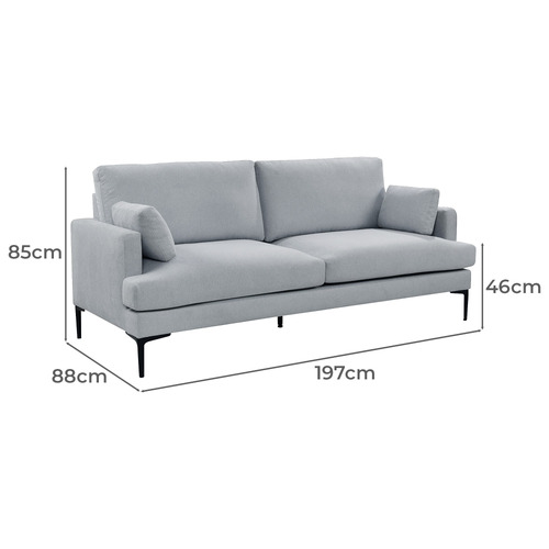 Temple & ster Harry 3 Seater Upholstered Sofa